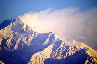 Himalaya in the morning from Rishyap