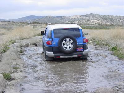 Michael's new FJ  making wave's !!!!  Or should I say getting feet wet  !!!