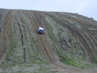 Going up graduation hill .But what's  the brake lights on for ????