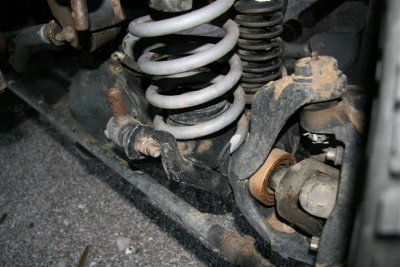Here's the upper part of coil still in jeep.