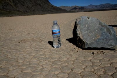 This is the race track were rocks move across this playa.