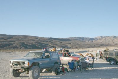 Camp out in the flats.