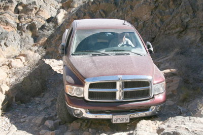 Wonder if he clear the rock .