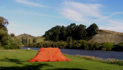 Camping by the Whanganui River