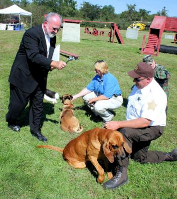 Search Dogs being Blessed