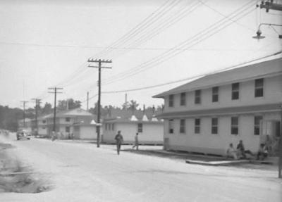 Barracks area