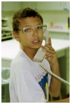 Boy on Telephone
