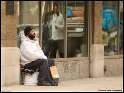 Reflecting on panhandling