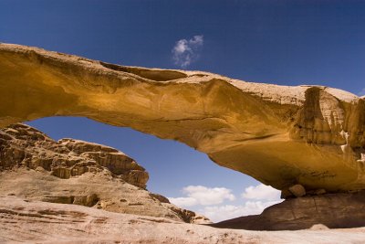 Wadi Rum desert, stone arch