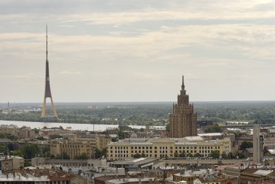 riga, view from St. Peter's church