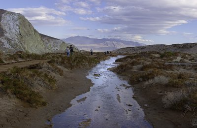 panorama. Death Valley, Salt Creek