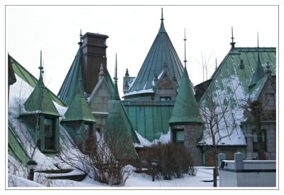 Les toits du chateau Frontenac