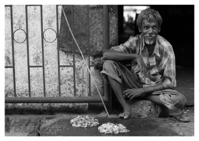 Man selling meat