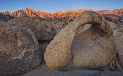 Mobius Arch, Lone Pine Peak, & Mt. Whitney