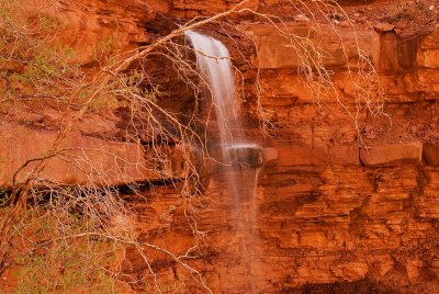 A Seasonal Waterfall - North Kaibab Trail