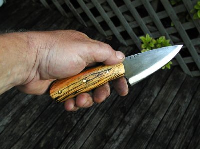 Spalted Pecan Handled Knife