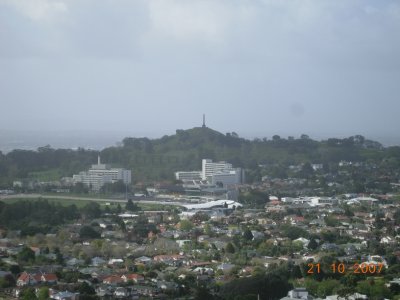View of One Tree Hill from Mount Eden, Auckland