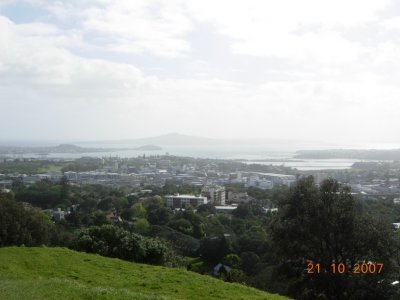 View from Mount Eden, Auckland
