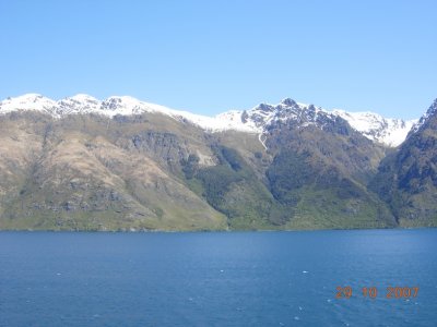 View from Lake Wakatipu, Queenstown
