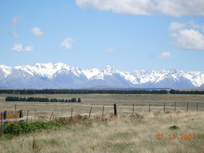 On the Road to Lake Tekapo from Christchurch