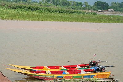 boats at Mekong river