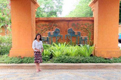 entrance of the hotel