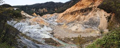 Noboribetsu Jigokudani (Hell Valley) Panorama