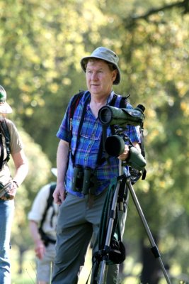 Mike fully equiped and ready for birding