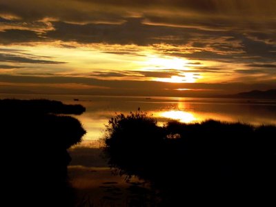 A sunset in the Banya Bay - Puesta de sol en el Delta del Ebro - Posta de sol a la Bahia dels Alfacs