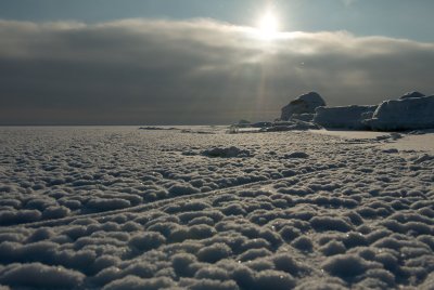 Sun breaking through