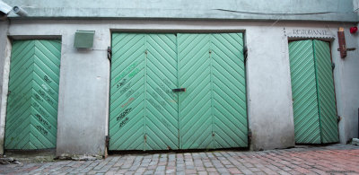 Restaurant doors