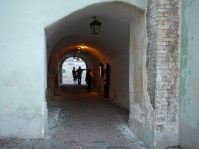 In a corridor