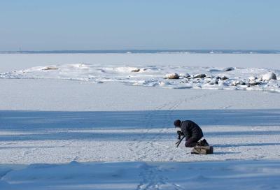 Photographing the ice