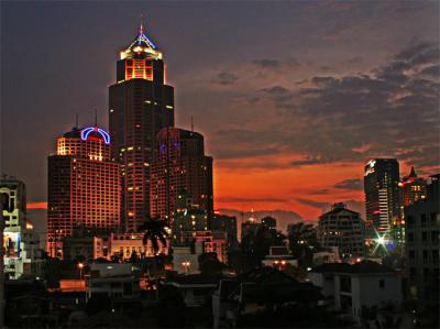 Bangkok lights up
