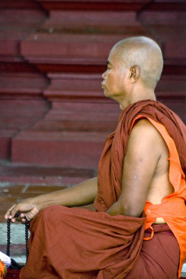 Meditating Monk