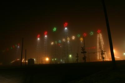 foggy Christmas night