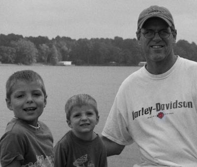 The BOYS at the lake