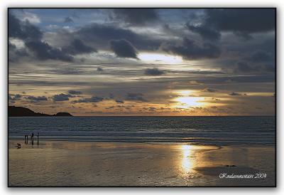 sunset at Patong Beach