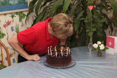 Ginny Blows Out Candles Without Igniting Her Hair