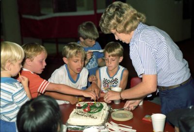 1990-Richard's Birthday Party at the Bowling Alley