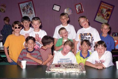 1994 - Silly Group Photo at Roberts Birthday Party