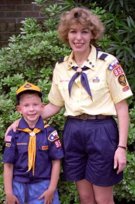 1994 - Ginny and David as Wolf Scouts