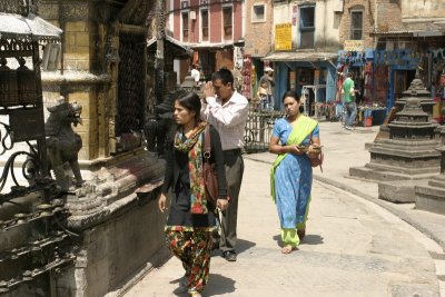 Kathmandu street scene.