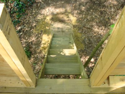 View of the ladder from inside