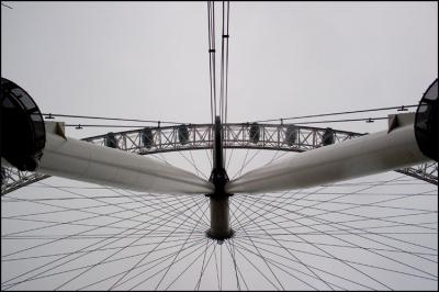 Under the eye.
