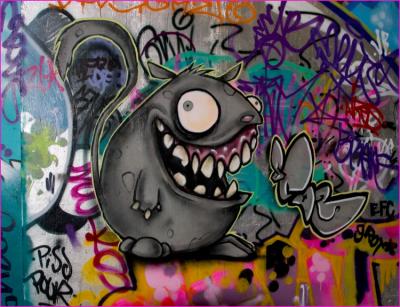 Graffitti rat.