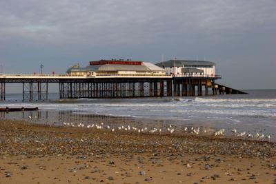Cromer pier with the gulls.