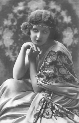 Showgirl with shawl restored!!