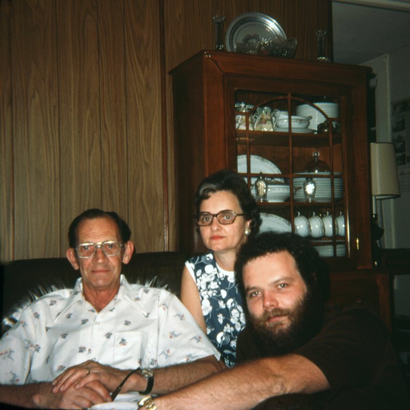 Dad, Mom and I at their house in Monroeville 1977.