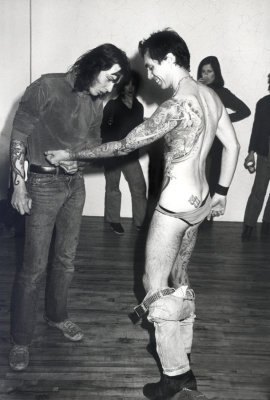 Image #3 from a Body Art Show I photographed in The Village circa 1972.